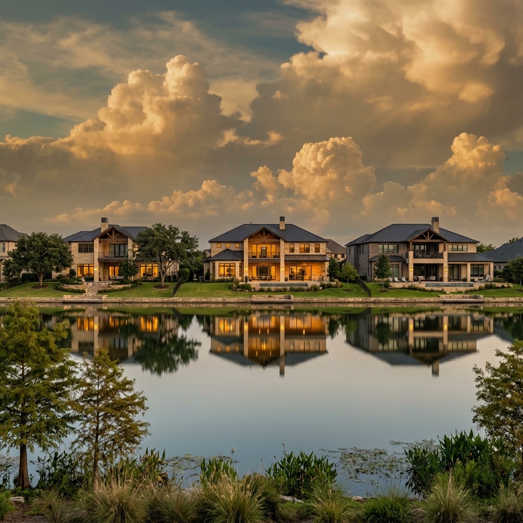 Newly built home in a Cypress, Texas neighborhood