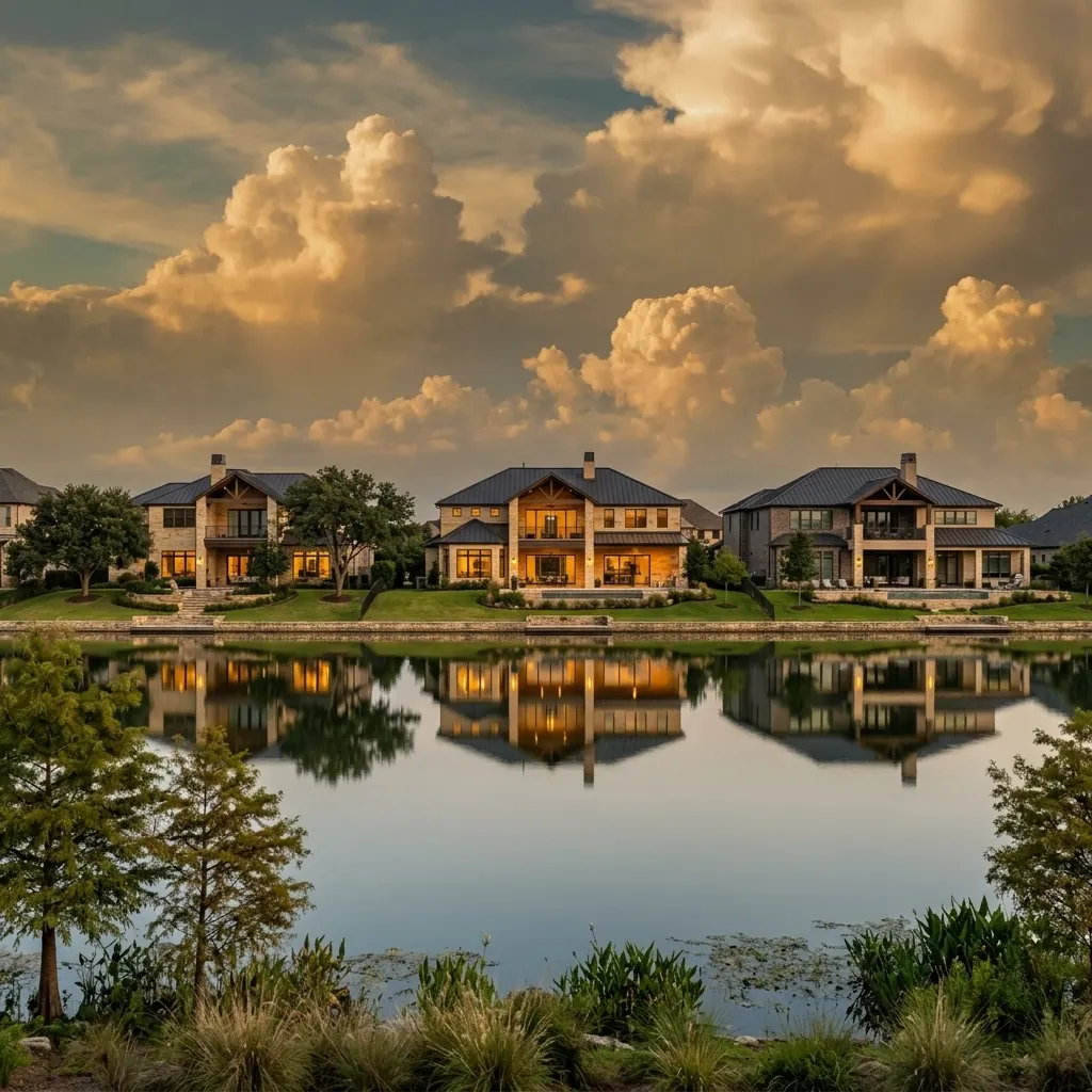 Newly built home in a Cypress, Texas neighborhood