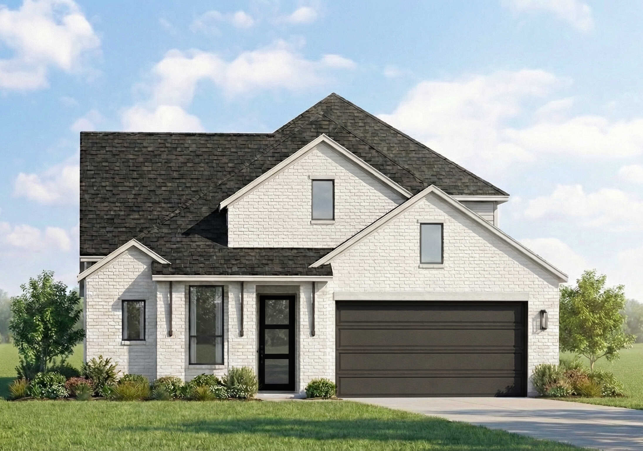 Brent floor plan by Highland Homes, a single-story home in Elyson, Katy, Texas