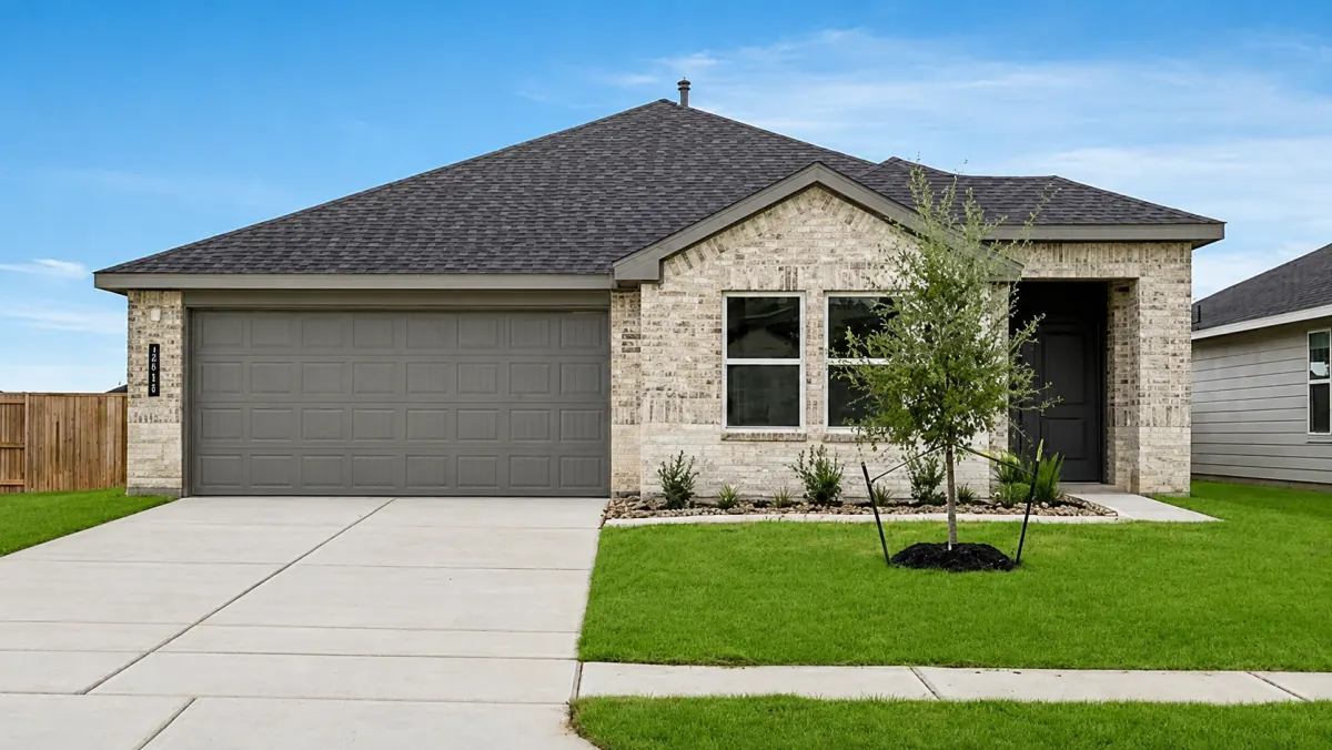 Camden floor plan by D.R. Horton, a 3-bed 2-bath single-story home in Grand Pines, Magnolia, Texas